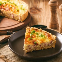 QUICHE LORRAINE ΖΑΜΠΟΝ ΤΥΡΙ 115gr (24τμχ)